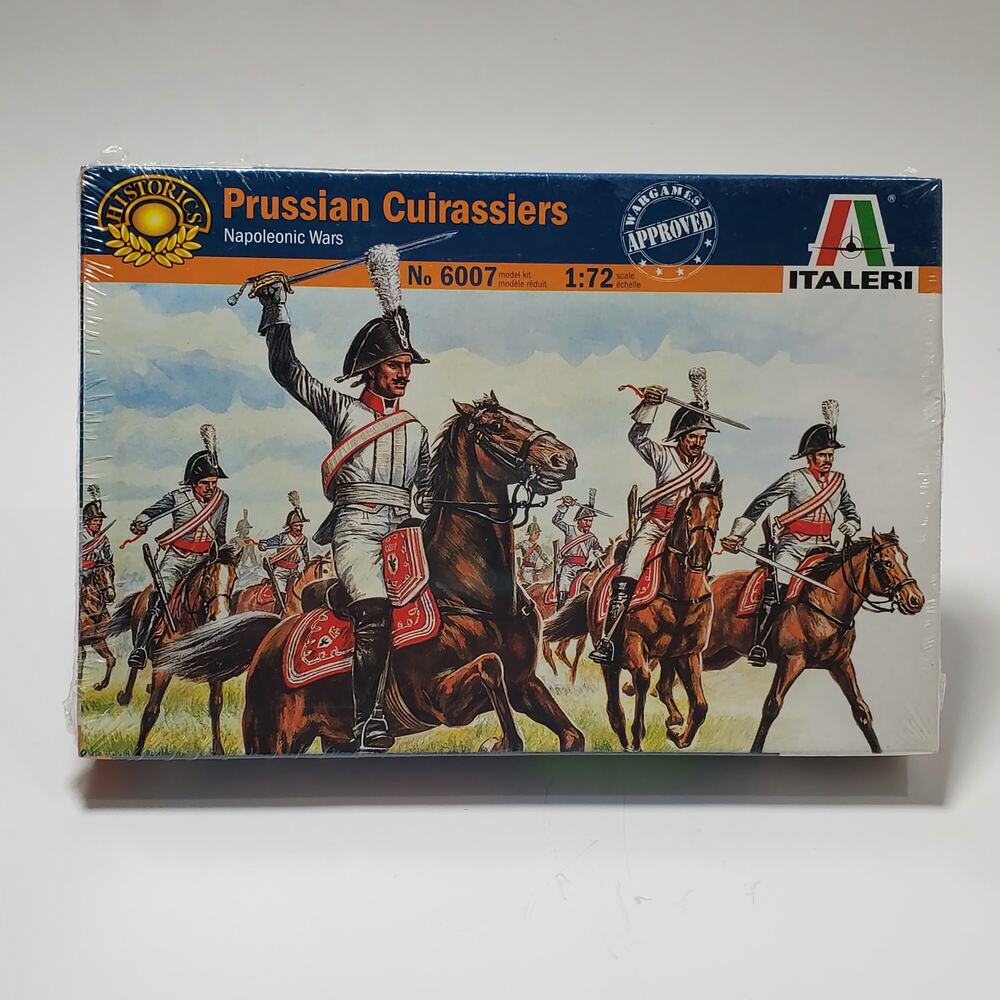 Italeri Historics Prussian Cuirassiers Plastic Figures #6007 1:72 Scale Sealed